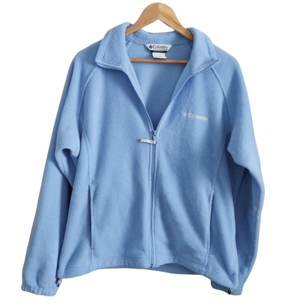 Columbia Thick Plush Fleece Zip Up Sweater Size Large